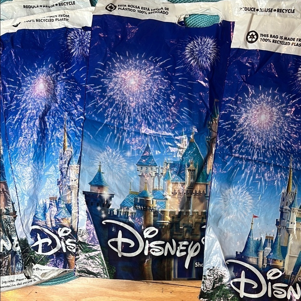 WDW Set of 4 Disney Fireworks Shopping Bags Walt Disney World
